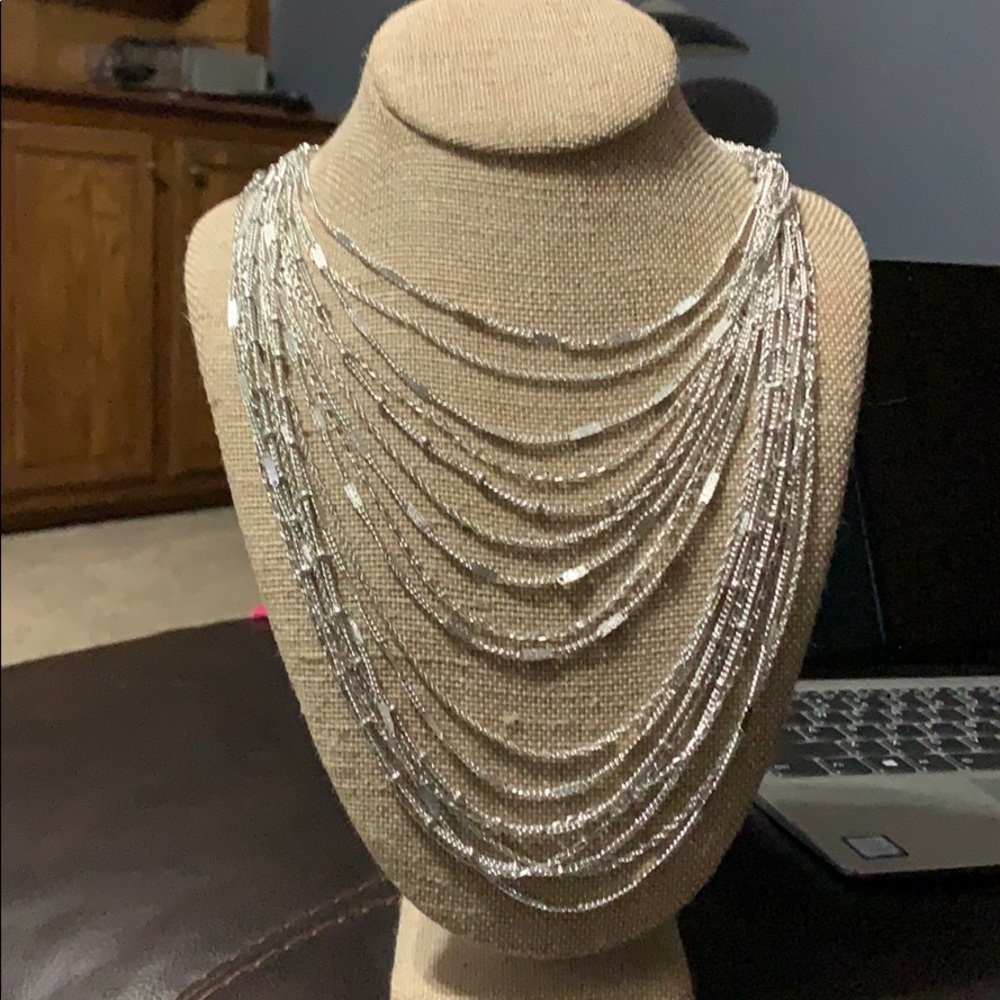 Chloe + Isabel Multi-strand Chain Bib Necklace